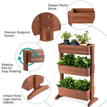 Load image into Gallery viewer, 3-Tier Raised Garden Bed Vertical Freestanding Elevated Planter
