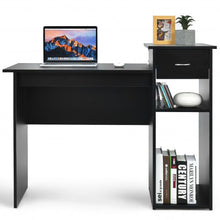 Load image into Gallery viewer, Computer Desk PC Laptop Table with Drawer and Shelf-Black