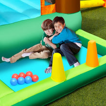 Load image into Gallery viewer, Inflatable Waterslide Bounce House Climbing Wall Ball Pit with Blower