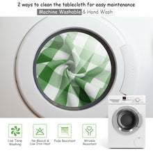 Load image into Gallery viewer, 10 Pcs 52" x 52" Square Polyester Plaid Dinner Tablecloth-Green