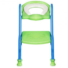 Load image into Gallery viewer, Potty Training Toilet Seat w/ Step Stool Ladder-Blue