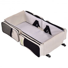 Load image into Gallery viewer, 3 in 1 Portable Infant Bassinet Diaper Bag Beige