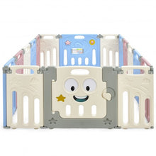 Load image into Gallery viewer, 16-Panel Foldable Baby Playpen Kids Activity Centre-Multicolor