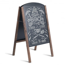 Load image into Gallery viewer, 31.5" Wood A-Frame Sidewalk Signage Chalkboard