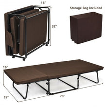 Load image into Gallery viewer, Folding Guest Sleeper Bed w/6 Position Adjustment-Brown