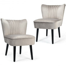 Load image into Gallery viewer, Set of 2 Armless Upholstered Leisure Accent Chair-Brown