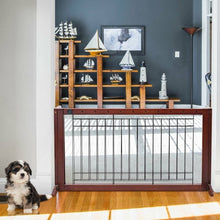 Load image into Gallery viewer, Solid Wood Adjustable Free Stand Dog Gate