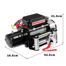 Load image into Gallery viewer, 10000 lbs 12V Remote Control Electric Recovery Winch