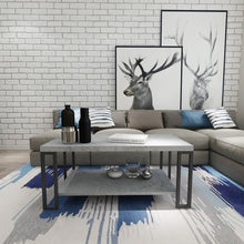 Load image into Gallery viewer, Accent Cocktail Table Coffee Table w/ Storage Shelf-Gray