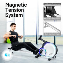 Load image into Gallery viewer, Foldable Magnetic Rowing Machine with 16-level Adjustable Intensity
