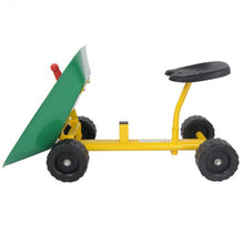 Load image into Gallery viewer, 8" Heavy Duty Kids Ride-on Sand Dumper w/ 4 Wheels-Green