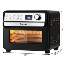 Load image into Gallery viewer, 12-in-1 23 QT Digital Toaster Air Fryer Oven Rotisserie with 9 Accessories