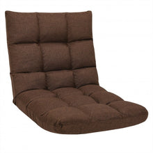 Load image into Gallery viewer, 14-Position Adjustable Folding Lazy Gaming Sofa-Coffee