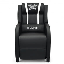 Load image into Gallery viewer, Massage Racing Gaming Single Recliner Chair-White