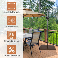Load image into Gallery viewer, Portable 50 lbs Umbrella Base Stand with Handle and Wheels for Patio Square