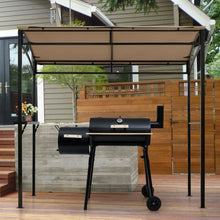 Load image into Gallery viewer, 7' x 4.5' Grill Gazebo Outdoor Patio Garden BBQ Canopy Shelter-Brown