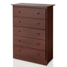 Load image into Gallery viewer, 5-Drawer Dresser with Smooth Slide Rail