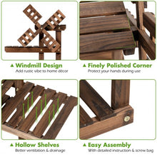 Load image into Gallery viewer, Wood Plant Stand 4 Tier Shelf Multiple Space-saving Rack