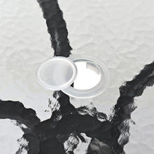 Load image into Gallery viewer, 32" Outdoor Patio Round Tempered Glass Top Table with Umbrella Hole