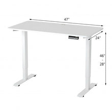 Load image into Gallery viewer, Electric Height Adjustable Standing Desk with Memory Controller-White