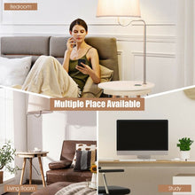 Load image into Gallery viewer, End Table Lamp Bedside Nightstand Lighting with Wireless Charger-Natural