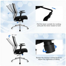 Load image into Gallery viewer, Ergonomic Mesh Office Chair Sliding Seat Height Adjustable with Armrest