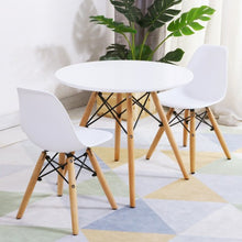 Load image into Gallery viewer, Kids Modern Dining Table Set with 2 Armless Chairs