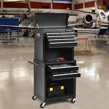 Load image into Gallery viewer, 6-Drawer Tool Chest w/ Heightening Cabinet-Black