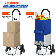 Load image into Gallery viewer, Removable Folding Shopping Cart with Bungee Cord-Blue