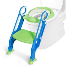 Load image into Gallery viewer, Potty Training Toilet Seat w/ Step Stool Ladder-Blue