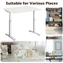Load image into Gallery viewer, 55" One-Piece Universal Tabletop for Standard and Sit to Stand Desk Frame-White