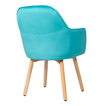 Load image into Gallery viewer, Set of 2 Mid-Back Accent Leisure Armchairs-Blue
