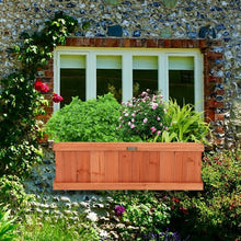 Load image into Gallery viewer, 2' x 4" Wooden Decorative Planter Box for Garden Yard and Window