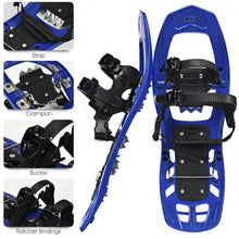 Load image into Gallery viewer, 22 inch Lightweight All Terrain Snowshoes with Bag Anti-Slip-Blue
