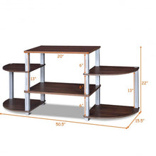 Load image into Gallery viewer, 3-Cube Flat Screen TV Stand Storage Shelves-Coffee