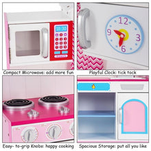 Load image into Gallery viewer, Wood Kitchen Toy Kids Cooking Pretend Play Set