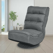 Load image into Gallery viewer, 5-Position Folding Floor Gaming Chair-Gray