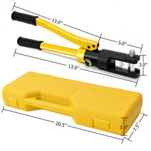 Load image into Gallery viewer, 16 Ton Cable Lug Hydraulic Wire Terminal Crimper with Dies