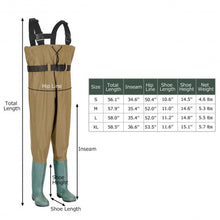 Load image into Gallery viewer, Fishing Nylon PVC Waterproof Chest Wader-M
