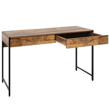 Load image into Gallery viewer, 2-Drawer Computer Desk Study Table Home Office Writing Workstation-Coffee