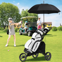Load image into Gallery viewer, Folding 3 Wheels Golf Push Cart with Bag Scoreboard Adjustable Handle -Gray