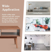 Load image into Gallery viewer, Coffee Cocktail Accent Table with Drawer and Storage Shelf-Coffee