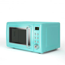 Load image into Gallery viewer, 700W Glass Turntable Retro Countertop Microwave Oven-Green