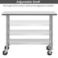Load image into Gallery viewer, NSF Stainless Steel Commercial Kitchen Prep & Work Table
