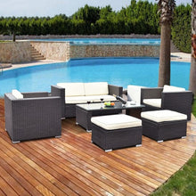 Load image into Gallery viewer, 6 pcs Patio Rattan Wicker Furniture Set