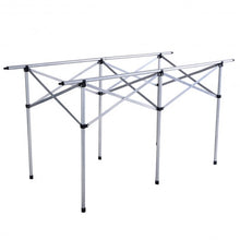 Load image into Gallery viewer, Aluminum Roll Up Folding Camping Rectangle Picnic Table