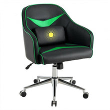 Load image into Gallery viewer, Office Chair Adjustable Height with Massage Lumbar Support-Green