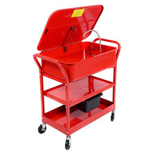 Load image into Gallery viewer, 20 Gallon Mobile Parts Washer Cart Electric Solvent Pump Cleaner