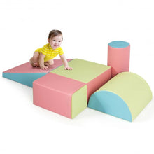 Load image into Gallery viewer, 5-Piece Set Climb Activity Play Safe Foam Blocks-Pink