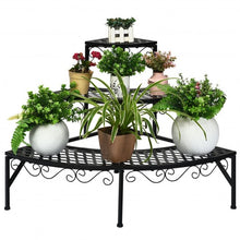 Load image into Gallery viewer, 3 Tier Metal Corner Plant Display Rack
